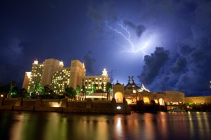 Atlantis during the storm