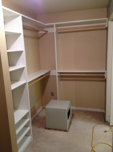 front of closet